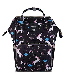 Little Hunk Baby Diaper Bag Maternity Backpack Unicorn - Black