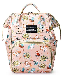 Little Hunk Baby Diaper Bag Maternity Backpack - Pink Fox