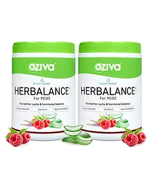 OZiva Plant Based Her Balance For PCOS Supplement For Women Pack of 2 - 250 gm Each