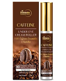 StBotanica Caffeine 1% Under Eye Cream Roller with Ceramides and Peptides - 15 ml