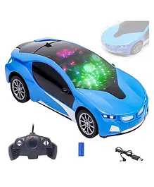 NEGOCIO Remote Control Chargeable Car With 3D Lights (Color May Vary)