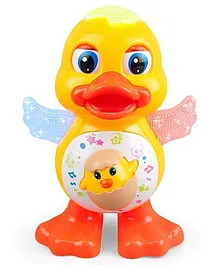 NEGOCIO Dancing Duck with Music Flashing Lights and Real Dancing Action- Yellow