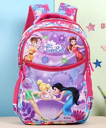 Disney Tinkerbell School Bag Multicolour - 17 Inch (Zip Holder Color May Vary)