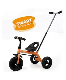 R for Rabbit 2 In 1 Tiny Toes Lite Baby Tricycle - Orange Black