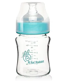 R for Rabbit Fist Feed Glass Feeding Bottle - 120ml