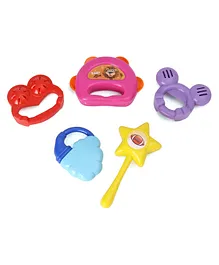 Toyzone Baby Rattles Pack of 5 - Multi color