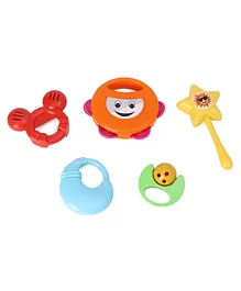 Toyzone Baby Rattles Pack of 5 - Multi color