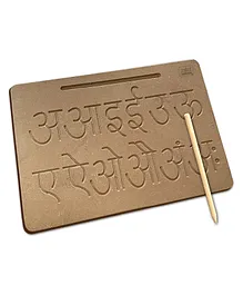 Mini Leaves Hindi Alphabet Tracing Board with Dummy Pencil
