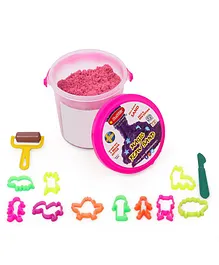 Rabbit Magic Flow Sand And Mould Set Pink - 500 gm