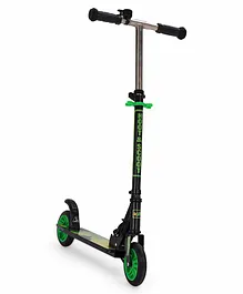 KIPA Gaming Hoot and Scoot Skate 2 Wheel Kick Scooter with Foldable & Height Adjustable Handle - Green