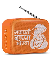 Saregama Carvaan Mini 2.0 Ganesh Devotional Music Player with Bluetooth/FM/AM/AUX - Orange