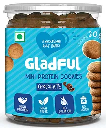 Gladful Chocolatey Protein Mini Cookies For Kids & Families- 150 gm