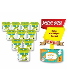 Meechu Medium Baby Diapers  Medium Pack of 10 - 50 Pieces