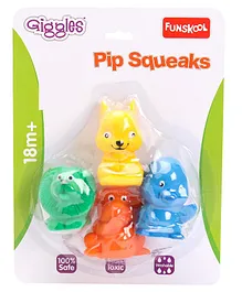 Funskool Pip Squeaks Bath Toys Pack of 4 (Color May Vary)