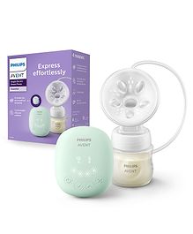 Philips Avent Portable Electric Breast Pump | No.1 Brand Recommended by Moms Worldwide | Soft adaptive Silicon Cushion | One Size Fits all | 4 + 4 Expression and Stimulation settings | Quiet Motor | USB Charging SCF323/11 - White