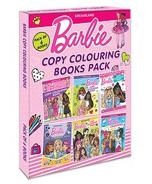 Barbie Copy Colouring Books Pack of 6 - English