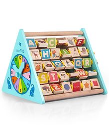 Bonfino Montessori  Wooden  5 in 1 Educational Activity Triangle Toy - Multicolour