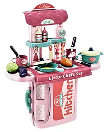 Kids Mandi 3 in 1 Carry Along Kitchen Toy Set Multicolor - 32 Pieces
