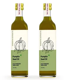 Essentia Extracts Cold-Pressed Pumpkin Seed Oil Combo of 2 - 100 ml Each