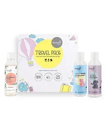 Windmill Baby Natural Cleaning Travel Pack Bottle Wash Lavender Blossoms Laundry Detergent Fresh Pomelo Hand Wash - 100 ml Each