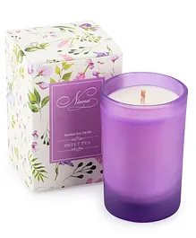 Niana Sweet Pea Scented Soy Candle - Purple