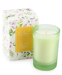 Niana Tuberose Scented Soy Candle - Light Green