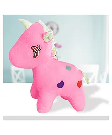 Toyingly Unicorn Stuffed Toy Pink- Height 33 cm
