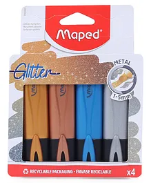 Maped Classic Highlighter Metallic Colors Pack Of 4 - Multicolour 
