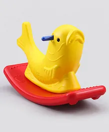 Little Fingers Fish Shaped Rocker - Yellow and Red