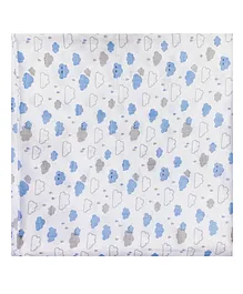 Thread Fairy Organic Muslin Baby Blanket Swaddle - Cuddly Clouds Multicolor