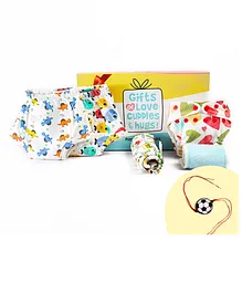 SuperBottoms Rakhi Gift for kids Reusable Cloth Diapers Rakhi Gift for Brother & Sister Baby Hearts Pack of 6 -Multicolor