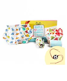 SuperBottoms Rakhi Gift for kids Reusable Cloth Diapers Rakhi Gift for Brother & Sister Baby Hearts Pack of 6 -Multicolor