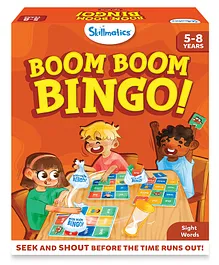Skillmatics Boom Boom Bingo Sight Words Board Game - Multicolor
