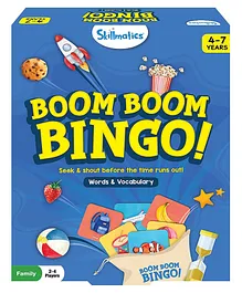 Skillmatics Words And Vocabulary Boom Boom Bingo Board Game - Multicolor