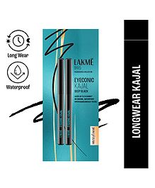 Lakme Eyeconic Kajal  Black - Twin Pack  0.35g + 0.35g