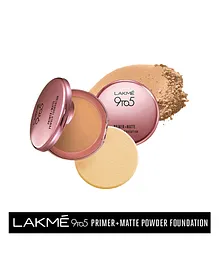 Lakme 9 to 5 Primer Matte Powder Foundation Compact Natural Light - 9 gm