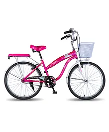 Vaux Angel 24T Single Speed Bicycle Pink - 24 Inches