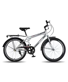 Vaux Plus 24T Single Speed Bicycle 24 Inches - Silver