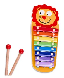 Baybee Lion 8 Note Wooden Xylophone Musical Toy - Multicolor