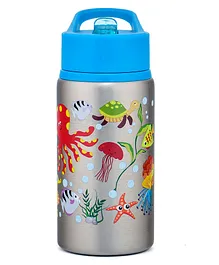 ONS Kids Stainless Steel Water Bottle Octopus Theme  Blue - 532 ml