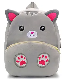Frantic Premium Velvet Grey Jolly Cat Bag - 14 Inches