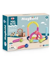 Happy Hues Magnetic Stick and Balls Set Multicolour - 26 Pieces