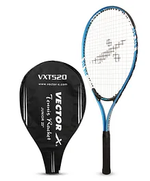 Vector X VXT 520 23 Inches Three Forth Cover Strung Tennis Racket - Blue