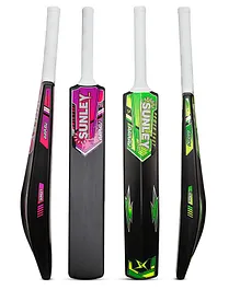 SUNLEY Plastic Bat Cricket Bat Plastic Bat Full Size Pack of 2 Plastic Bat PVC Plastic Cricket Bat (Color may vary)