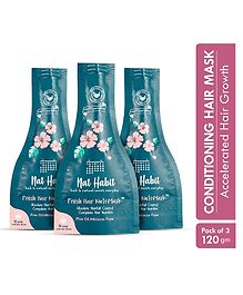 Nat Habit 5-Oil Hibiscus FRESH Hair Mask (NutriMask) (Pack of 3) - 40 gm each