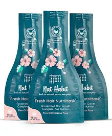 Nat Habit 5-Oil Hibiscus FRESH Hair Mask (NutriMask) (Pack of 3) - 40 gm each
