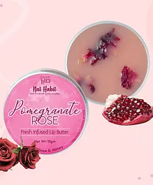 Nat Habit Pomegranate Rose Lip Balm (Butter) - 10 gm