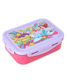 Disney Princess Stainless Steel Lunch Box Violet And Pink Pink - 700 ml