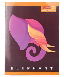 Camlin Single Line Notebook Elephant print - 172 Pages