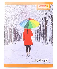Camlin Single Line Notebook Winter Print - 172 Pages